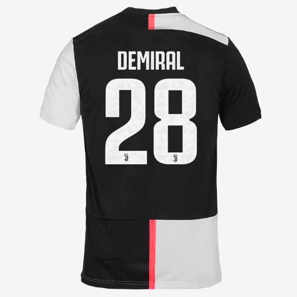 Camiseta Juventus NO.28 Demiral 1ª 2019-2020 Blanco Negro